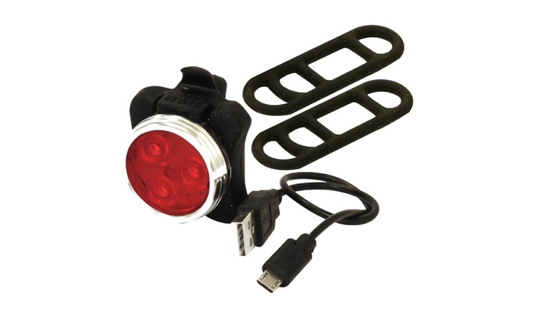 3 SMD USB Rechargeable Rear Bike Light