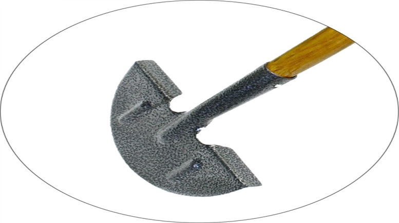 Ash Handle Edging Iron