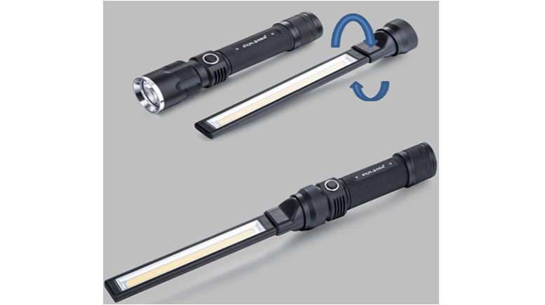 Rechargeable magnet dual head flash+ work light 2