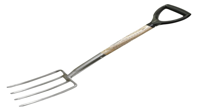Stainless Steel Digging Fork Ash Handle 2