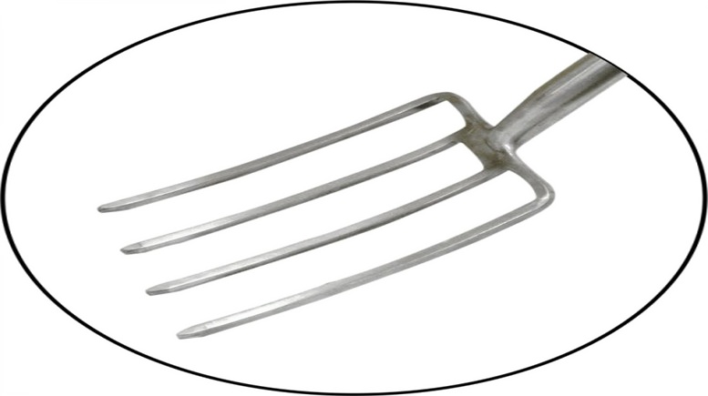 Stainless Steel Digging Fork Ash Handle